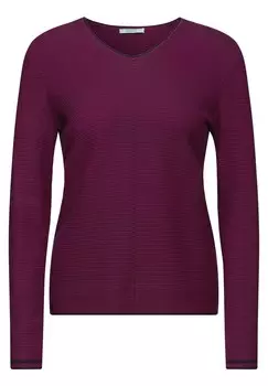 Тонкий вязаный свитер CECIL Sweater, цвет dark pink
