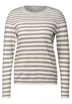 Тонкий вязаный свитер CECIL Sweater, темно-бежевый