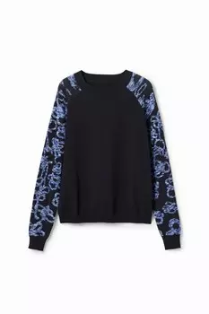 Тонкий вязаный свитер Desigual Sweater, черный