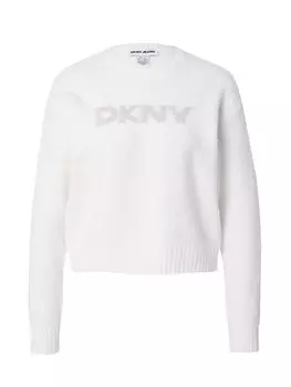 Тонкий вязаный свитер DKNY Sweater, белый
