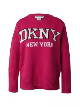 Тонкий вязаный свитер DKNY Sweater, розовый