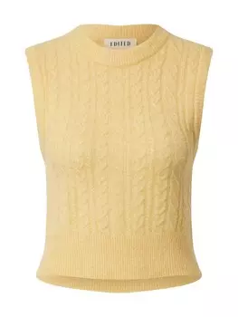 Тонкий вязаный свитер EDITED Sweater, цвет light yellow