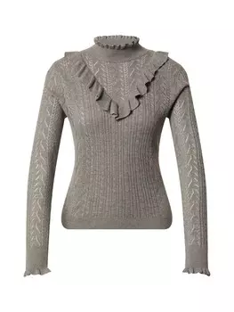 Тонкий вязаный свитер EDITED Sweater Elka, пятнистый серый