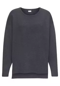 Тонкий вязаный свитер Elbsand Sweater, антрацит