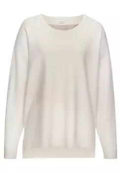 Тонкий вязаный свитер Elbsand Sweater, кремовый
