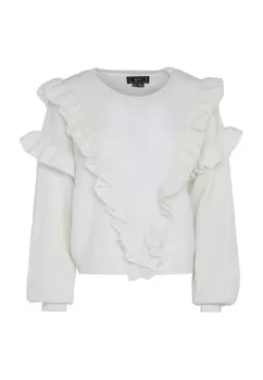 Тонкий вязаный свитер faina Sweater, белый
