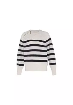 Тонкий вязаный свитер faina Sweater, белый