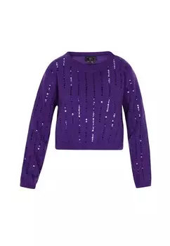 Тонкий вязаный свитер faina Sweater, цвет violet