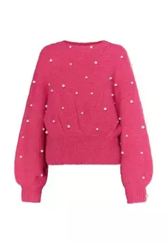 Тонкий вязаный свитер faina Sweater Dulcey, розовый
