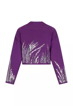 Тонкий вязаный свитер faina Sweater, фиолетовый
