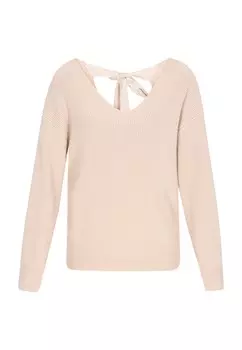 Тонкий вязаный свитер faina Sweater, кремовый