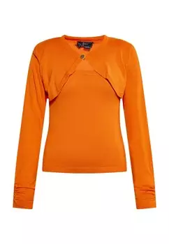 Тонкий вязаный свитер faina Sweater, оранжевый