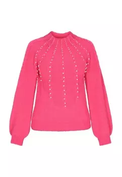 Тонкий вязаный свитер faina Sweater, розовый