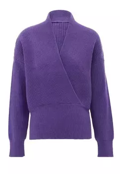 Тонкий вязаный свитер faina Sweater, темно-фиолетовый