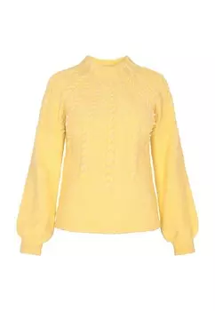 Тонкий вязаный свитер faina Sweater, желтый