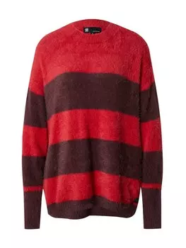 Тонкий вязаный свитер G-STAR Sweater, цвет brown/red