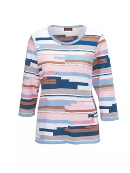 Тонкий вязаный свитер Goldner Sweater, разноцветный