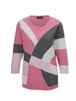 Тонкий вязаный свитер Goldner Sweater, розовый