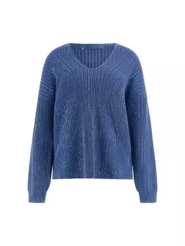 Тонкий вязаный свитер GUESS Sweater, сапфировый