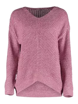 Тонкий вязаный свитер Hailys Sweater Pi44pa, цвет rose/eosin