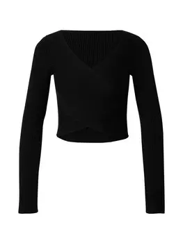 Тонкий вязаный свитер HOLLISTER Sweater EMEA, черный