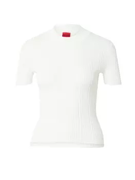 Тонкий вязаный свитер HUGO Sweater Sarpharim, белый