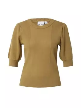 Тонкий вязаный свитер ICHI Sweater BOSTON, хаки