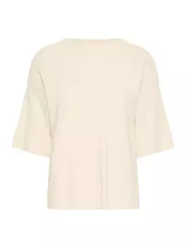 Тонкий вязаный свитер ICHI Sweater IHBOSTON MS3, бежевый