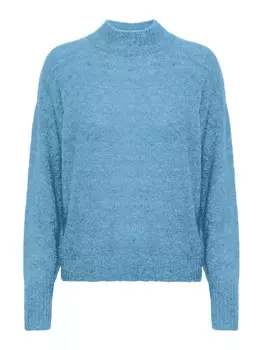 Тонкий вязаный свитер ICHI Sweater, пятнистый синий