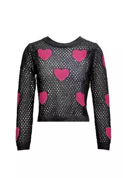 Тонкий вязаный свитер IMMY Sweater, черный