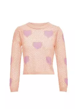 Тонкий вязаный свитер IMMY Sweater, розовый