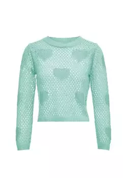 Тонкий вязаный свитер IMMY Sweater, зеленый