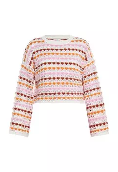 Тонкий вязаный свитер IZIA Sweater, разноцветный