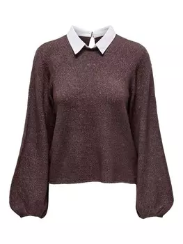 Тонкий вязаный свитер JDY Sweater Drea, коричневый