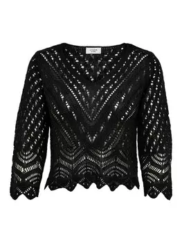 Тонкий вязаный свитер JDY Sweater New Sun, черный