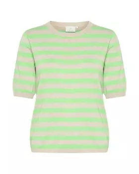 Тонкий вязаный свитер Kaffe Sweater Lizza, пятнистый бежевый