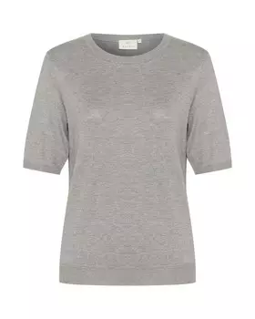Тонкий вязаный свитер Kaffe Sweater Lizza, пятнистый серый