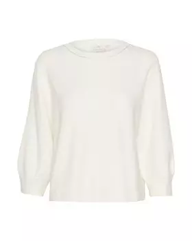 Тонкий вязаный свитер Kaffe Sweater Meridith, белый