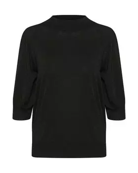 Тонкий вязаный свитер Kaffe Sweater Regina, черный