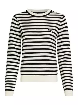 Тонкий вязаный свитер Karl Lagerfeld Sweater, черный