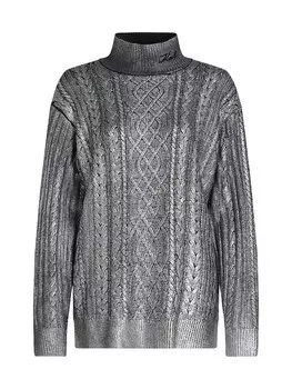 Тонкий вязаный свитер Karl Lagerfeld Sweater, цвет silver grey