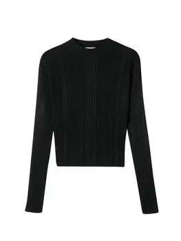 Тонкий вязаный свитер Koton Sweater, черный