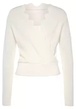 Тонкий вязаный свитер LASCANA Sweater, белый