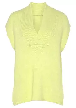 Тонкий вязаный свитер LASCANA Sweater, цвет limone