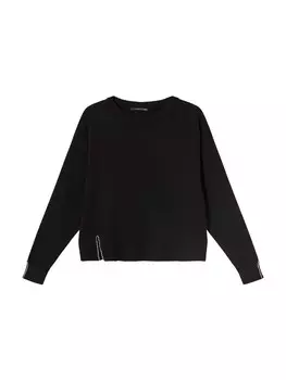 Тонкий вязаный свитер Lola Casademunt Sweater, черный