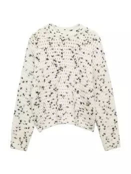 Тонкий вязаный свитер MANGO Sweater DALMI, белый