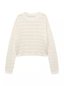 Тонкий вязаный свитер MANGO Sweater MUDITO, бежевый