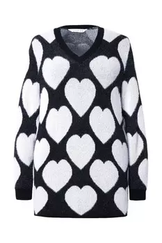 Тонкий вязаный свитер MIAMODA Sweater, черный