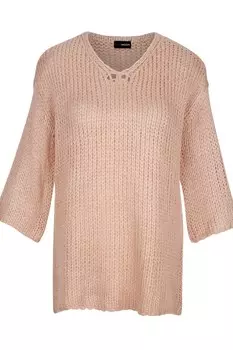 Тонкий вязаный свитер MIAMODA Sweater, розовый