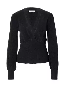 Тонкий вязаный свитер Morgan Sweater, черный